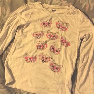 Gently used cat shirt